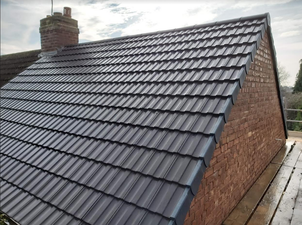 Brand New Roofing installation on a home in Birmingham, England.